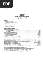 NTE2395 Mosfet N-CH, Enhancement Mode High Speed Switch: Features