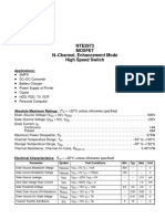 NTE2973 Mosfet N-Channel, Enhancement Mode High Speed Switch