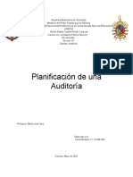 La Planificación de La Auditoria