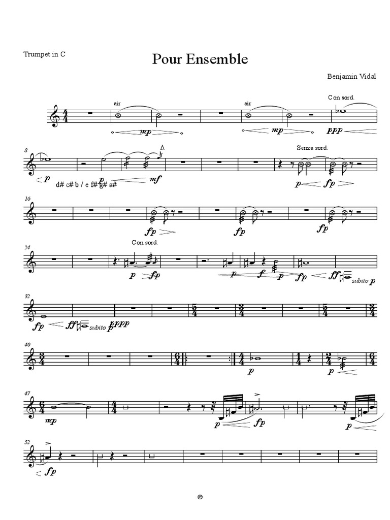 TROMPETTE 19MARS - Trumpet in C | PDF