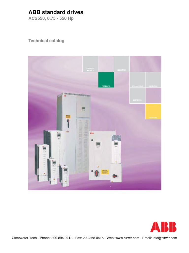 ABB ACS550 Drive Overview and Features | PDF | Alternating Current | Relay