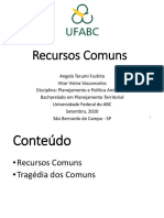 Recursos Comuns e Tragédia dos Comuns