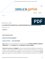 La sustitución de patronos no puede declararse en fase de ejecución │ Acceso a la Justicia