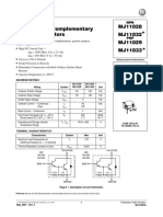 High-Current Complementary Silicon Transistors MJ11028 MJ11032 MJ11029 MJ11033