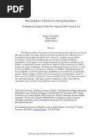 Measuring Rates of Return for Lobbying Expenditures