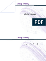 Group Theory: Abelian Groups