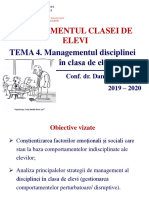 Tema 4 Managementul Disciplinei