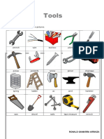 Tools: Write The Correct Word Under The Pictures