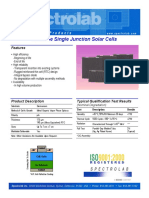 Gaas/Ge Single Junction Solar Cells: Features