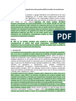 La Aplicación de La Factorización de Matriz Positiva Sub