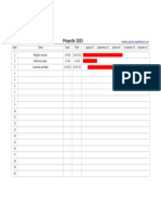 Plantilla Diagrama Gantt