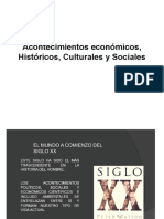 Acontecimientos Económicos, Históricos, Culturales y Sociales