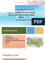 Komunikasi Efektif Pelaporan Laboratorium 1099