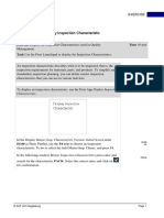 QM 1: Display Inspection Characteristic: Exercise Display The Inspection Characteristics Used in Quality Time 10 Min