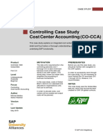 Controlling Case Study Cost Center Accounting (CO-CCA) : Product Motivation Prerequisites
