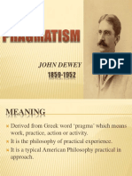 John Dewey & Pragmatism