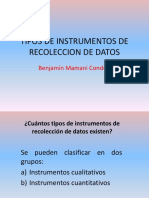 Tema 11 - Tipos de Instrumentos de Recolección de Datos