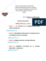 Plan de Evaluacion Farmacologia