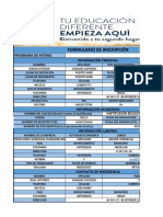 Formulario de Inscripción Pregrado SERGIO