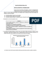 Estadistica Descriptiva y Probabilidades Taller Previo a La Pc1 - Cgt (Preguntas)