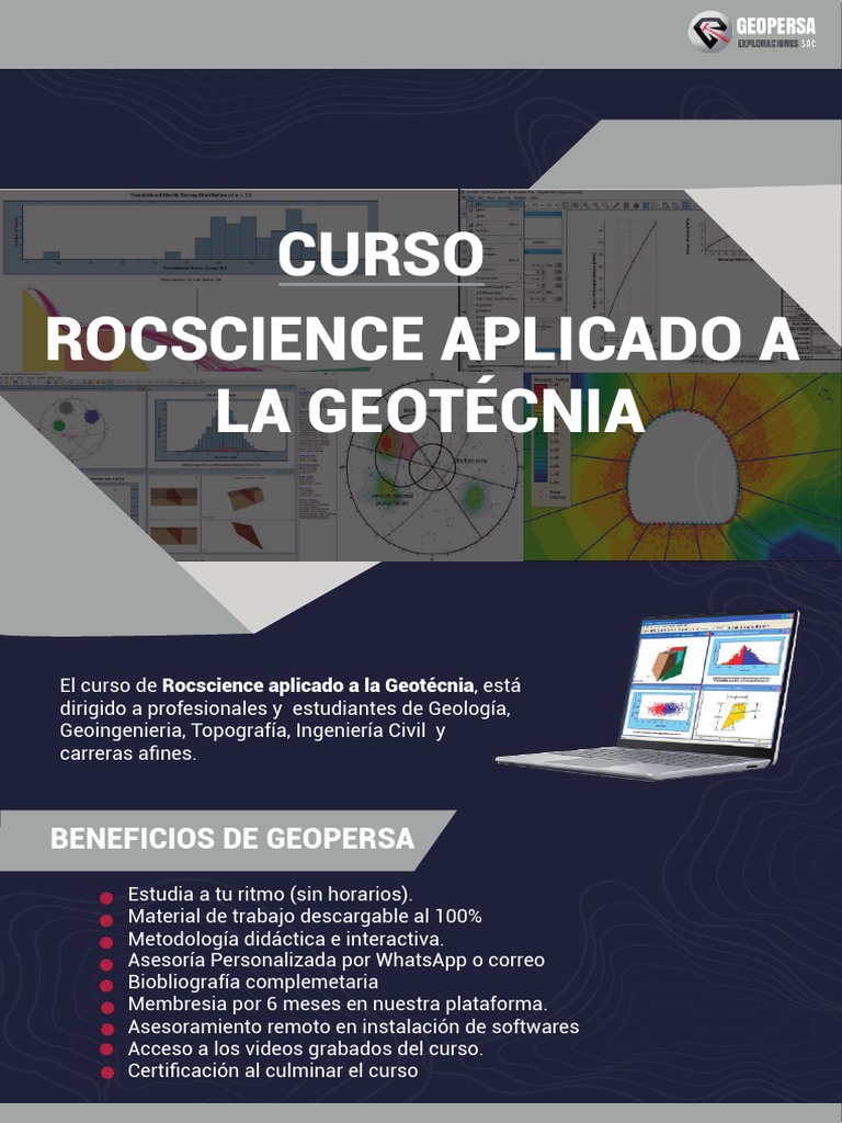Curso Rocscience en Geotecnia | PDF | Software | Ingeniería
