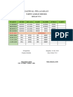 Jadwal Pelajaran