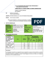 Reporte de Informe Octubre