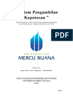 " Sistem Pengambilan Keputusan ": Fakultas Ekonomi Bisnis (Akuntansi) Universitas Mercu Buana 2018