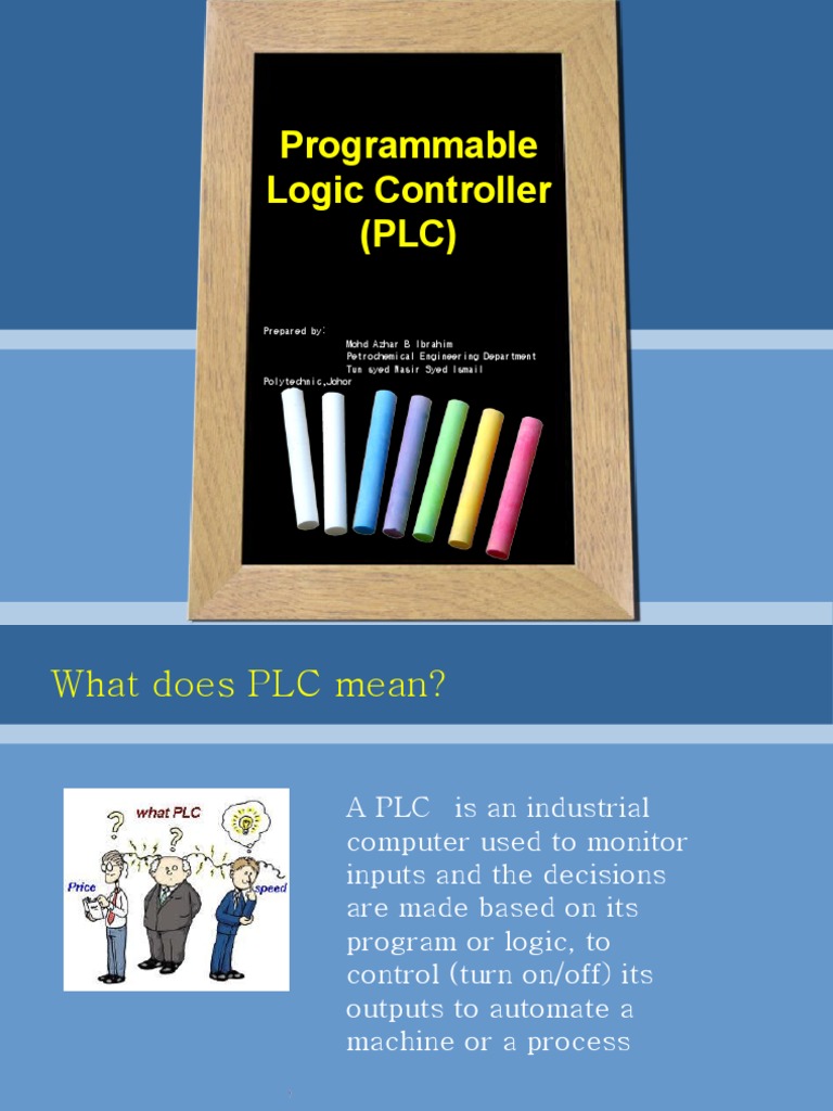 Understanding Programmable Logic Controllers | PDF | Programmable Logic ...
