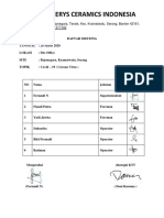 Daftar Meeting