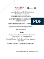 Las Estructuras de Datos Su Clasificacion y Los Datos Primitivos