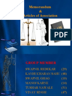 Memorandum & Articles of Association