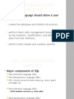 SQL Language - DML and DDL