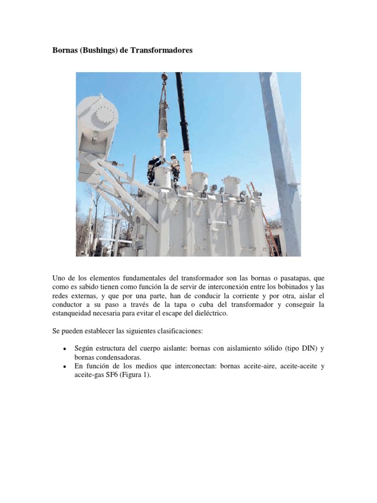 Bornas De Transformadores Pdf Transformador Aislador Electricidad