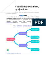 Variables Discretas y Continuas CLASE 3 PARA HACER EN