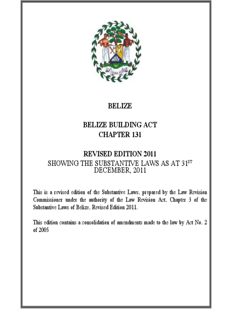Reglamento de Construccion en Belice PDF Environmental Impact
