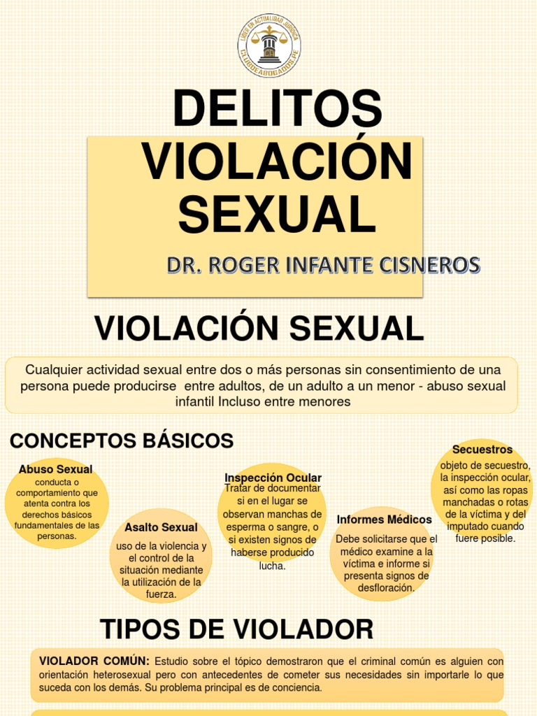 Delitos de Violación Sexual: Tipos y Consecuencias | PDF | Violación ...
