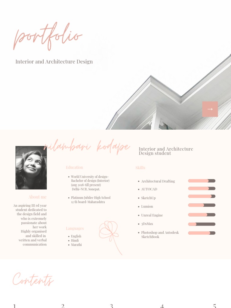 Interior Design Student Portfolio | PDF | 3 D Computer Graphics ...