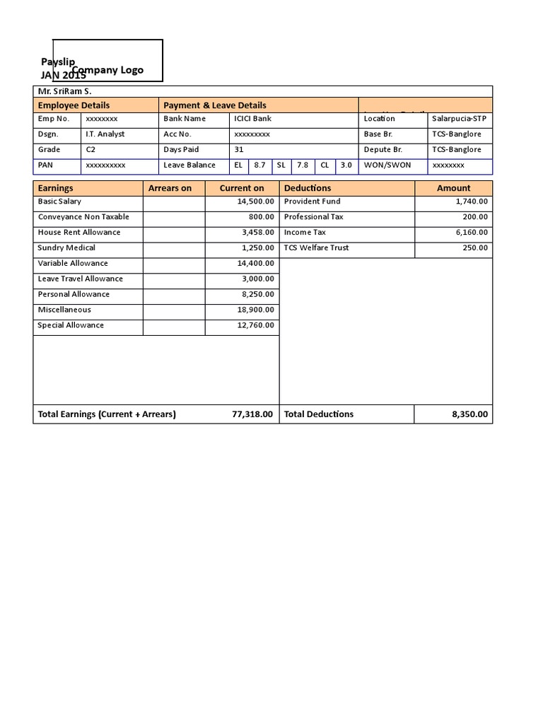 25-salary-slip-format-tcs-pdf