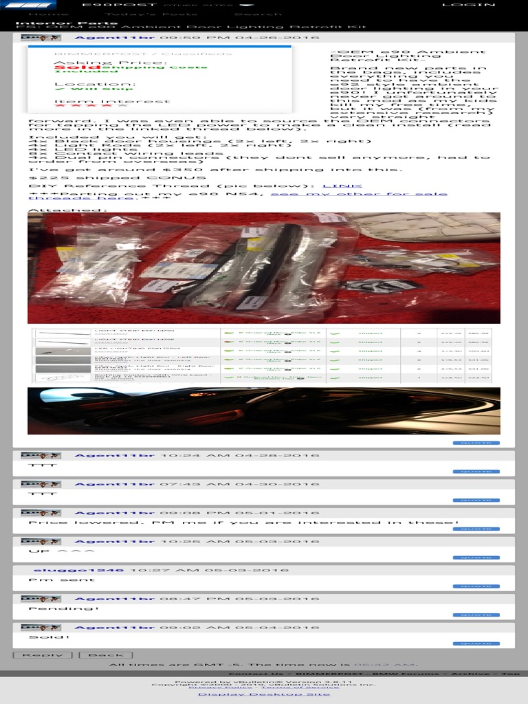 FS OEM E90 Ambient Door Lighting Retrofit Kit BMW 3Series (E90 E92) Forum PDF Bmw Business