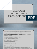 Campos de Estudio de La Psicologia Social