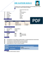 YASIR SAFEER KHAN CV Update 2021