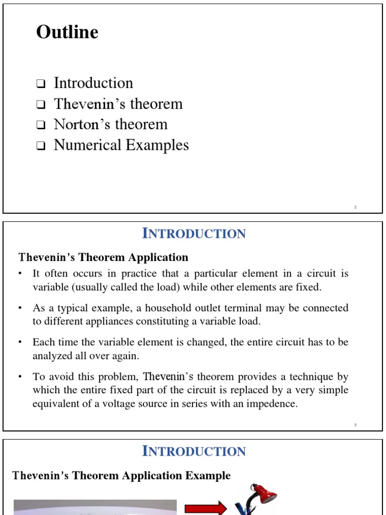 Thevenin and Norton Equivalent Circuits | PDF | Electrical Network ...
