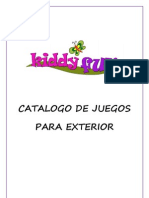 Catálogo de juegos para exterior Kiddy Fun