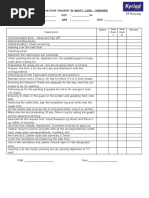 Front Desk Checklist B' SHIFT: 1500 - 2300HRS Name: - OCC: - % Date: - ARR: - DEP