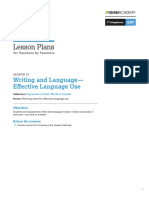 PDF - Official Sat Practice Lesson Plan Writing Language Effective Use