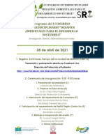 Programa Congreso Interdisciplinario