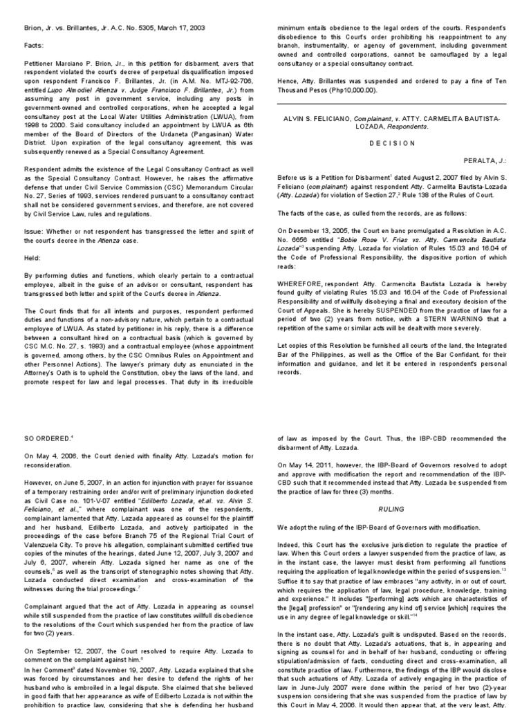 Legal Ethics Cases PDF