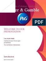 The Evolution of Strategy Analysis At: Procter & Gamble