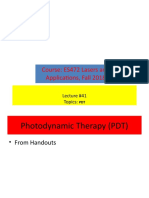 Course: ES472 Lasers and Applications, Fall 2018: Lecture #41 Topics